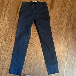 Briglia 1949 Men Slim Fit Navy Chino Pants Made In Italy 32x 30